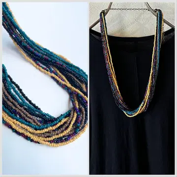 마라이카 볼륨 비즈 목걸이 에스닉 액세서리