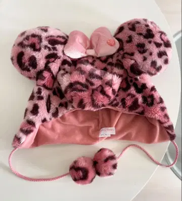 미니 레오파드 무늬 팬캡