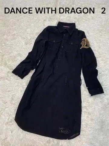 댄스 위드 드래곤 골프웨어 원피스 2 블랙 긴팔