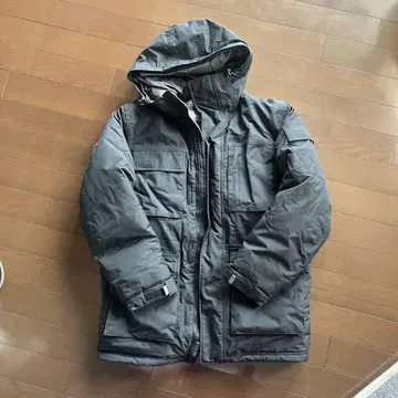 Eddie Bauer 그레이 다운 자켓 후드 부착