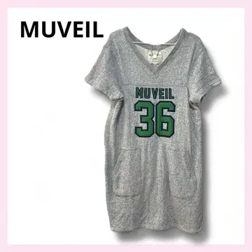 [ 새상품급 ] MUVEIL 그레이V넥 원피스 38