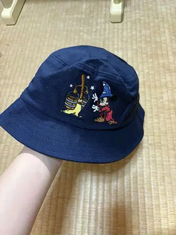 미키 판타지아 버킷햇 네이비