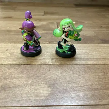 amiibo 스프라툰 걸(라임 그린)&보이(퍼플)