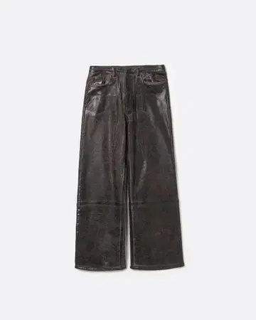 새상품 SUBLATIONS CRACKINGCOATED WIDE PANTS