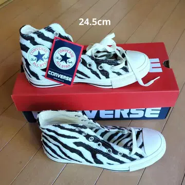 CONVERSE ALL STAR 제브라 패턴 하이컷 24.5cm