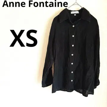 새상품급 Anne Fontaine 블랙 긴팔 셔츠 사이즈 1 [ XS ]