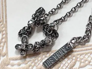 ANNA SUI 실버925 나비 버터플라이 마카사이트 목걸이