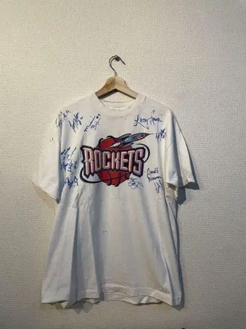 휴스턴 로케츠 사인 포함 L 사이즈 90s made in USA