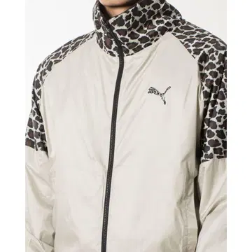 PUMA 레오파드 무늬 트리코 우븐 자켓 XL 사이즈