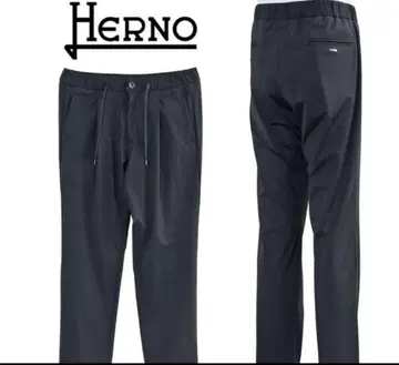 HERNO 나일론 블렌드 스트레치 슬랙스 팬츠 M