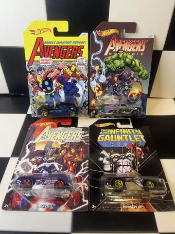 Hot Wheels 마블 어벤져스 4종 세트