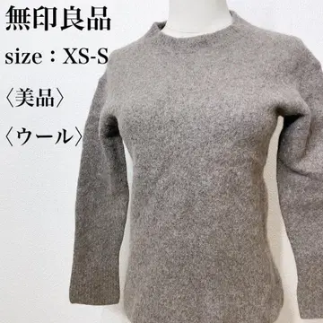 무인양품 MUJI 캐주얼 크루넥 긴팔 스웨터 울 혼방 니트