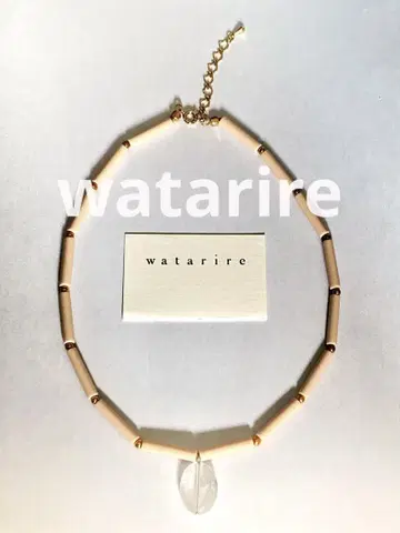 watarire 빈티지 목걸이 / 그레이 쿼츠 목걸이
