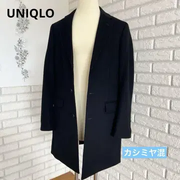 [ 유니클로 UNIQLO ] 울 캐시미어 체스터 코트 블랙