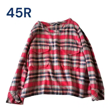 45R 45rpm 풀오버 체크 긴팔 사이즈 3