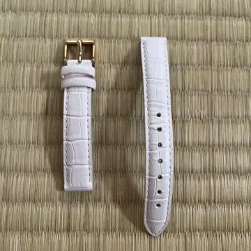 핑크 가죽 시계 스트랩 14mm