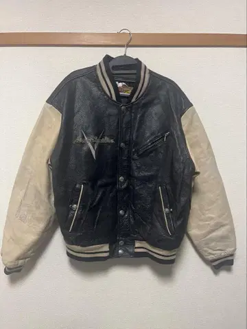 90's Harley-Davidson 가죽 자켓 바시티 자켓