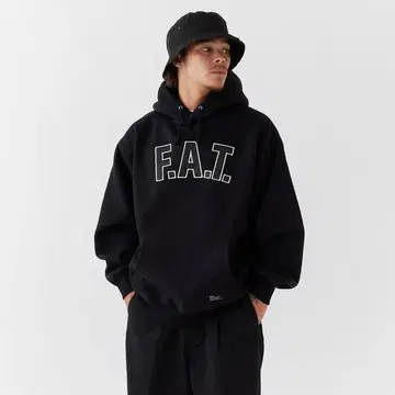 F.A.T. 블랙 후드 부착 후드티