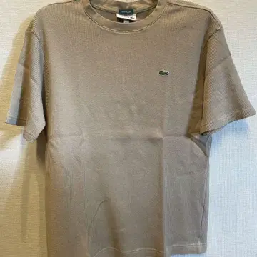 LACOSTE 와플 원단 T셔츠 US M 베이지