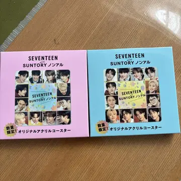 산토리 SEVENTEEN 세부치 오리지널 아크릴 코스터 2세트