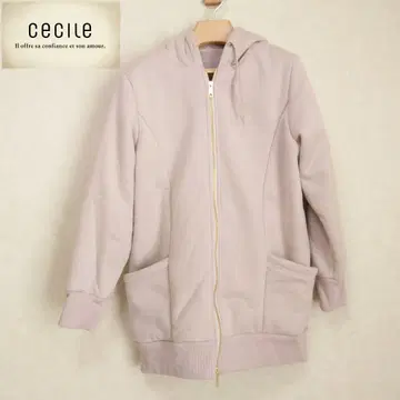 cecile 세실 생협 스크롤 롱 보아 후드티 M