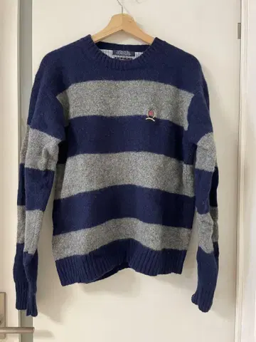90s TOMMY HILFIGER 남성용 스웨터 원포인트 로고 XL