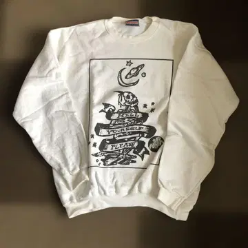 Hanes 맨투맨 스컬 프린트 M 사이즈