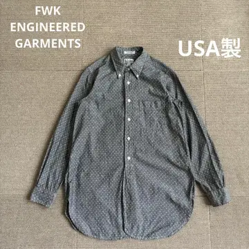 미국제 FWK 엔지니어드 가먼츠 도트 롱 셔츠 1 그레이