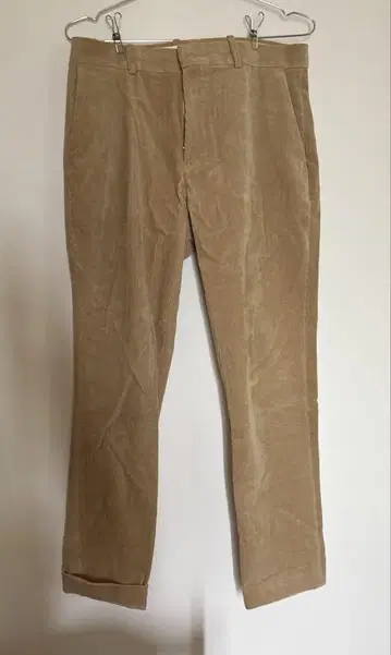 LOGAN 베이지 코듀로이 치노 팬츠 XL