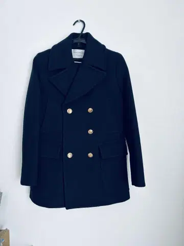 MACPHEE 네이비 더블 브레스트 피코트 새상품급