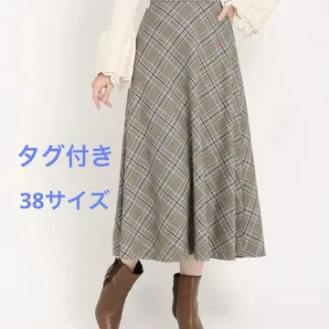 스트로베리 필드 트레디셔널 격자 무늬 롱 스커트