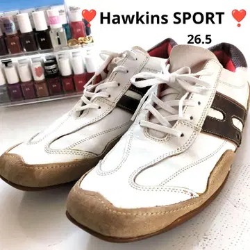 Hawkins SPORT 가죽 신발 화이트 남성용 26.5