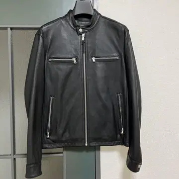 MICHAEL KORS 싱글 라이더 자켓 램 가죽