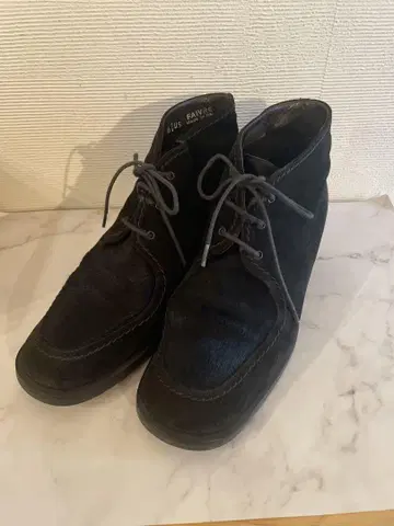 BALLY 발리 블랙 송치 스웨이드 숏부츠 23.5cm