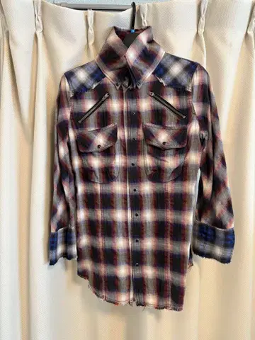 LGB 체크 무늬 긴팔 셔츠 hyde 가격 인하