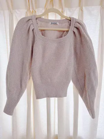 SNIDEL 퍼프 슬리브 니트 F 사이즈
