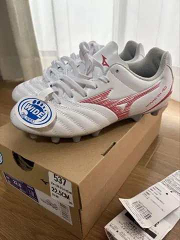 새상품! 미즈노 모나르시다 화이트 22.5cm MIZUNO 스파이크