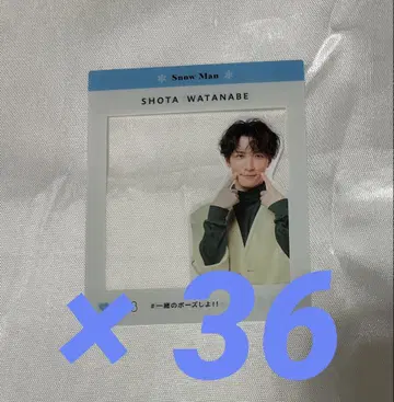 와타나베 쇼타 인스타풍 클리어 카드 36장