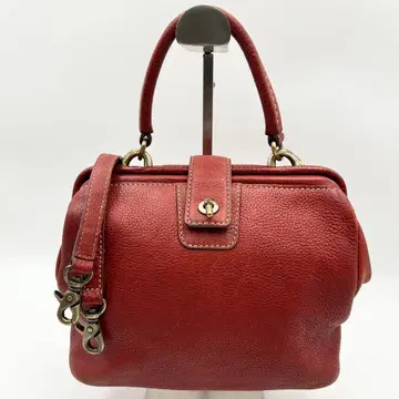 현행 츠치야 가방 포스트 미니 숄더 2way 톤 오일 누메 락 금장 장식