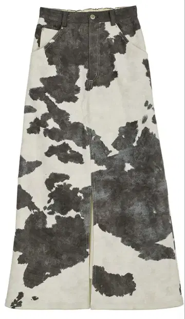[ 새상품 ] COW PATTERN SUEDE LIKE SKIRT