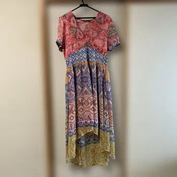 Desigual 멀티 컬러 반팔 원피스 40