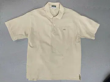 라코스테 베이지 코튼 피케 셔츠