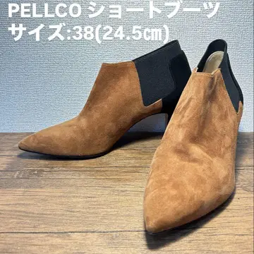 [ 새상품급 ] PELLCO 펠리코 스웨이드 사이드 고어 스틸레토 힐