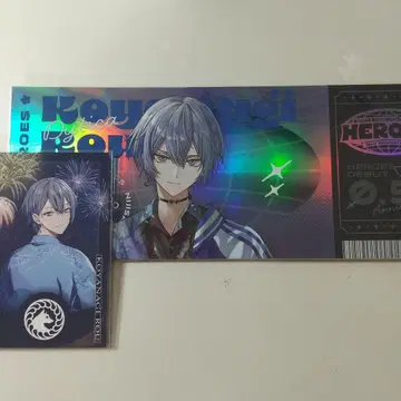 코야나기 로우 티켓풍 카드 불꽃축제 폴라로이드