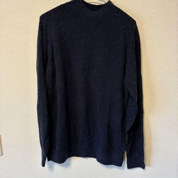 UNIQLO 네이비 하이넥 니트 XL
