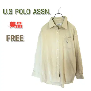 새상품급 U.S. POLO 코듀로이 라이트 베이지 긴팔 FREE