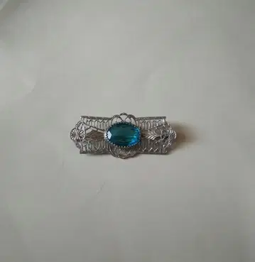 필리그리 스카이블루 브로치