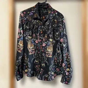 Desigual 꽃무늬 긴팔 셔츠 M