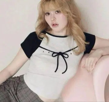 andmary Alma 리본 탑 그레이