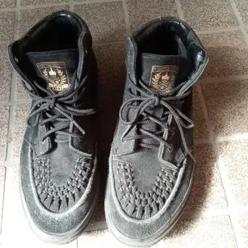 Vans 블랙 하이컷 스니커즈